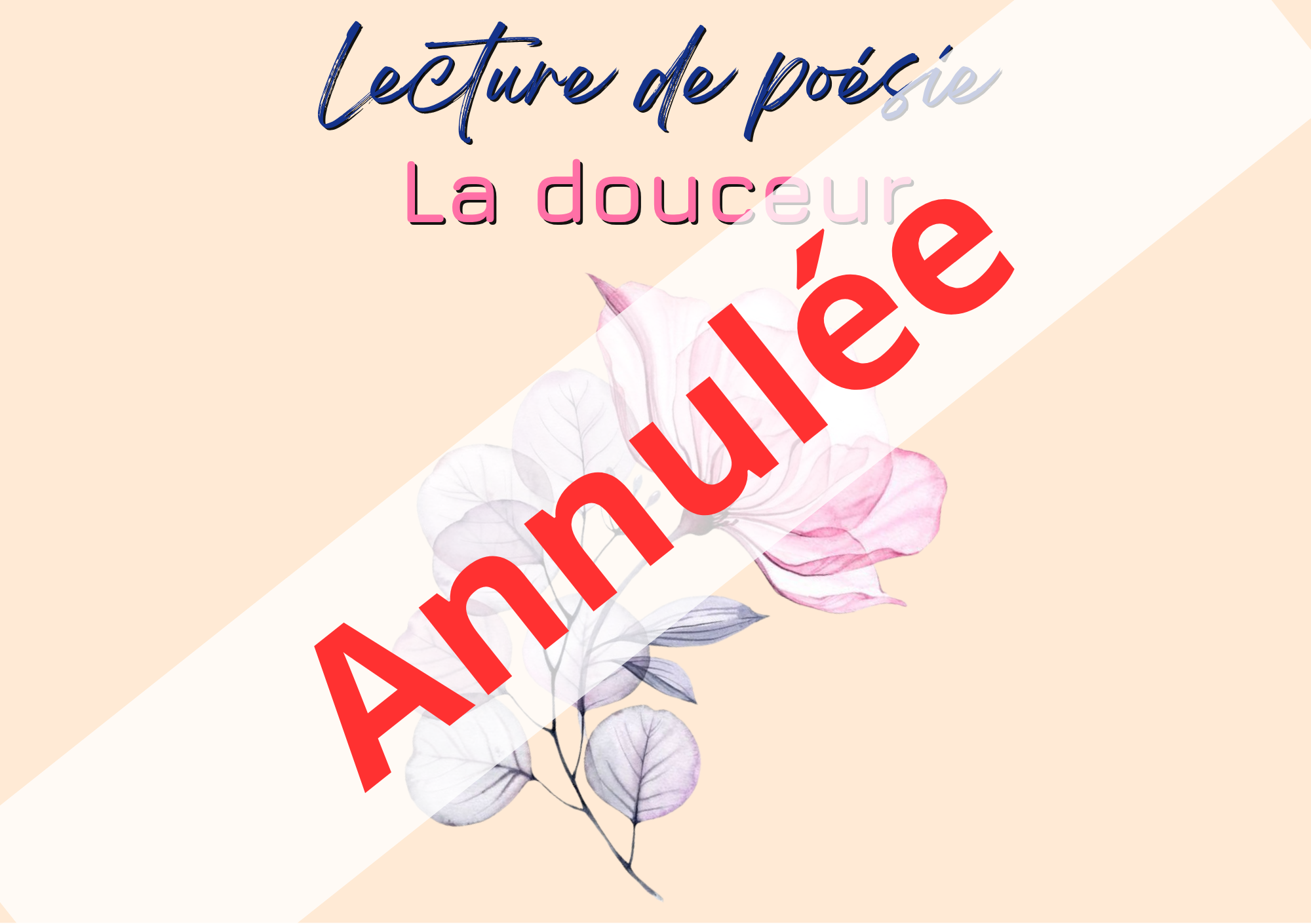 Lecture de poésie : la douceur