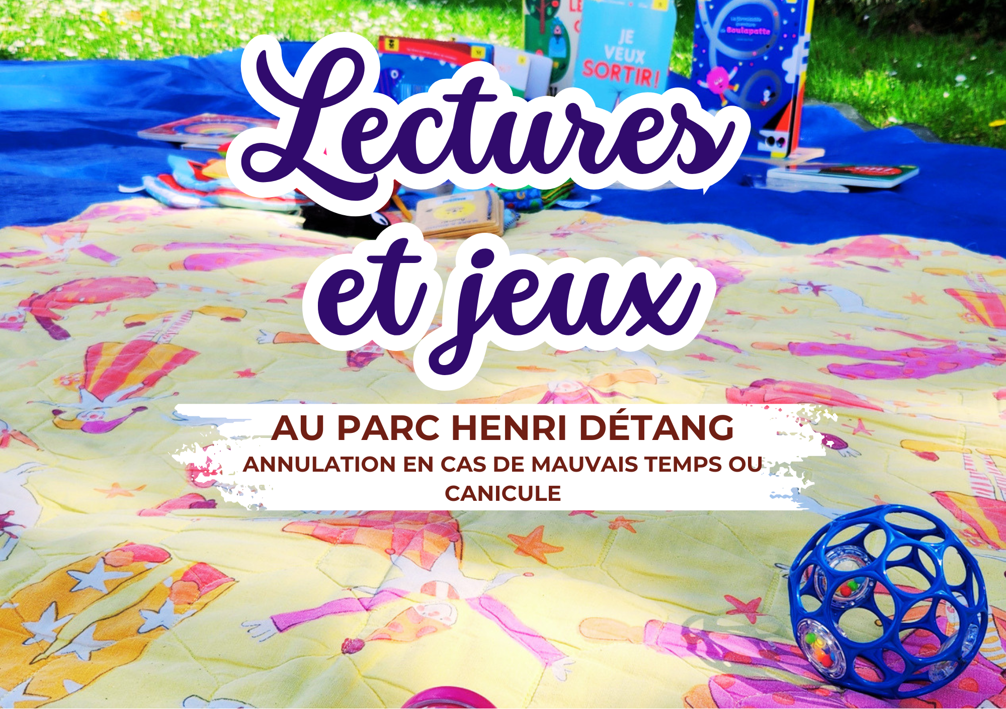 Lecture et jeux parc Henri Détang